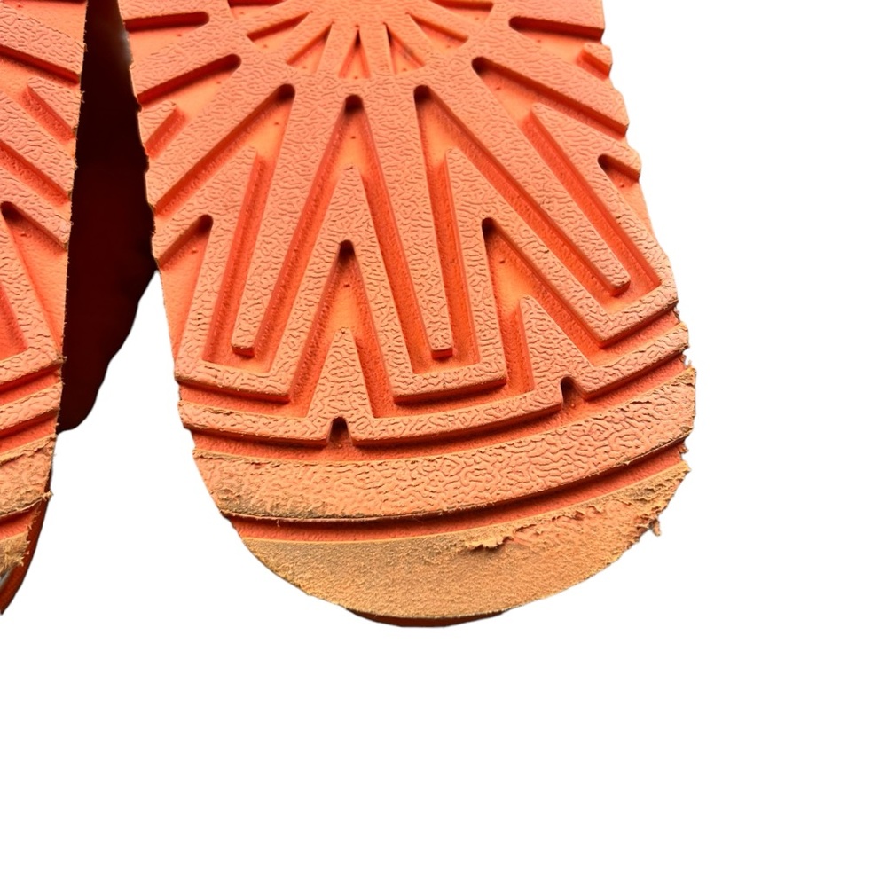 UGG Disco Knot Slide in Mandarin women’s fuzzy platform sandals SZ 8 - Picture 6 of 9